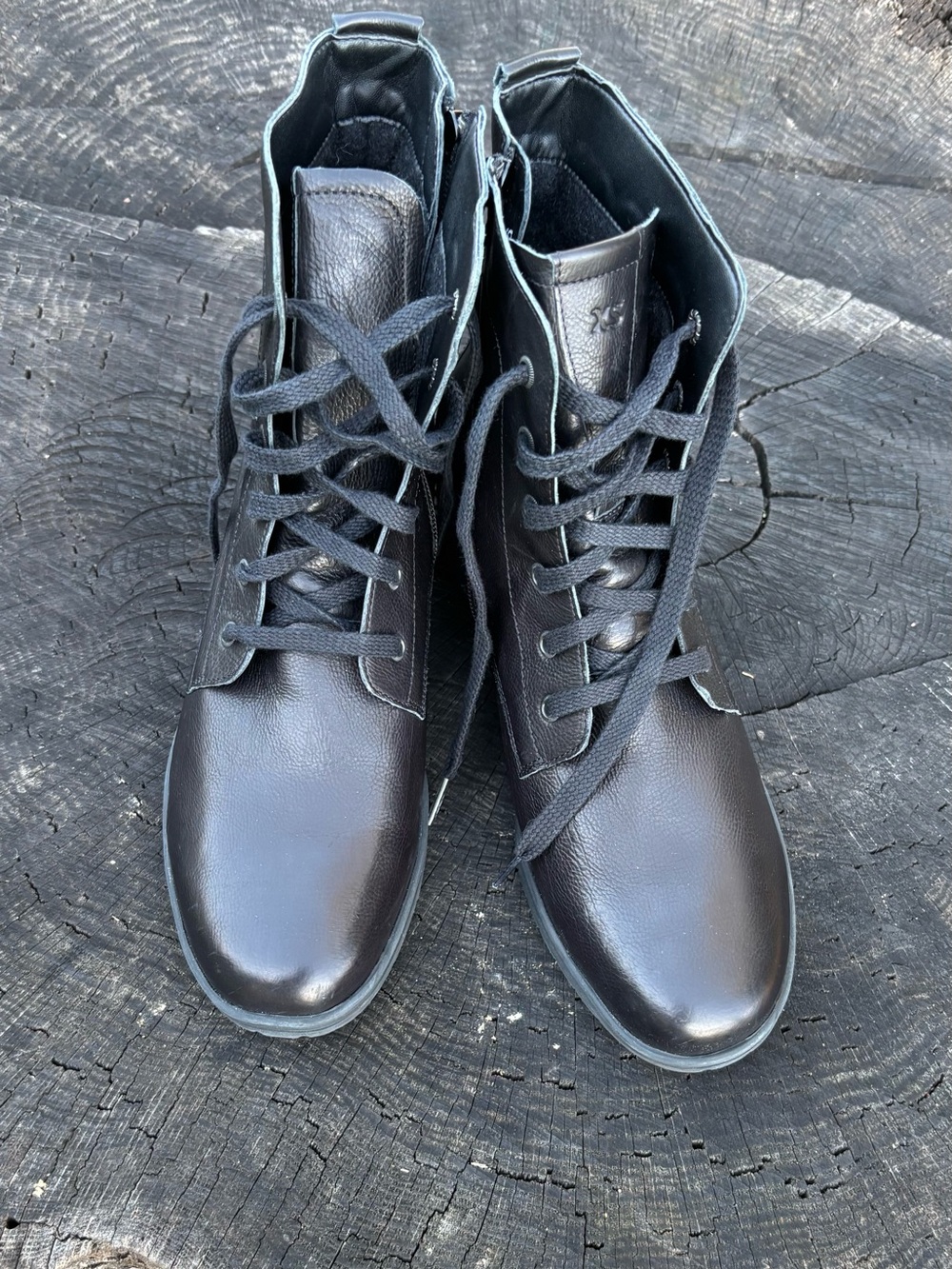 Hartjes  XS Hip Black Leather Lace-Up Boots